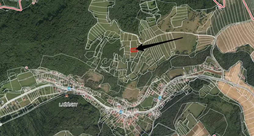 Prodej louky, Blansko - Lažánky, 1448 m2