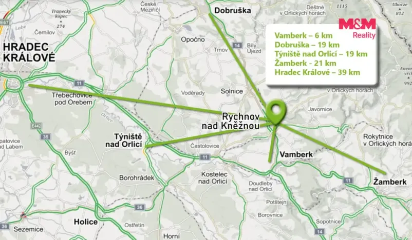 Prodej pozemku pro bydlení, Rychnov nad Kněžnou, 869 m2