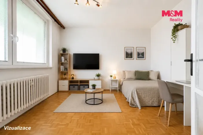 Pronájem bytu 1+1, Zlín, 2. května, 34 m2