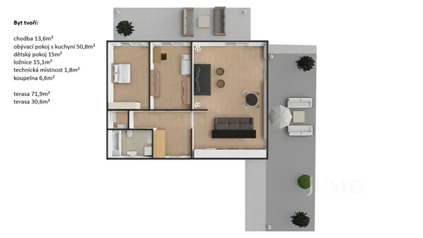 Pronájem bytu 3+kk, Praha - Vršovice, Vršovická, 105 m2