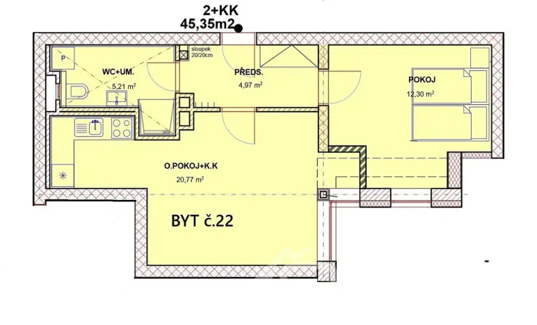 Prodej bytu 2+kk, Kašperské Hory, Česká, 45 m2