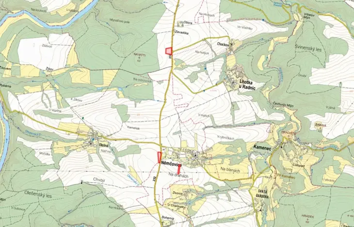 Prodej pole, Dnešice, 6794 m2