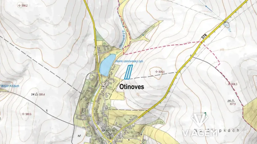 Prodej podílu pole, Otinoves, 501 m2