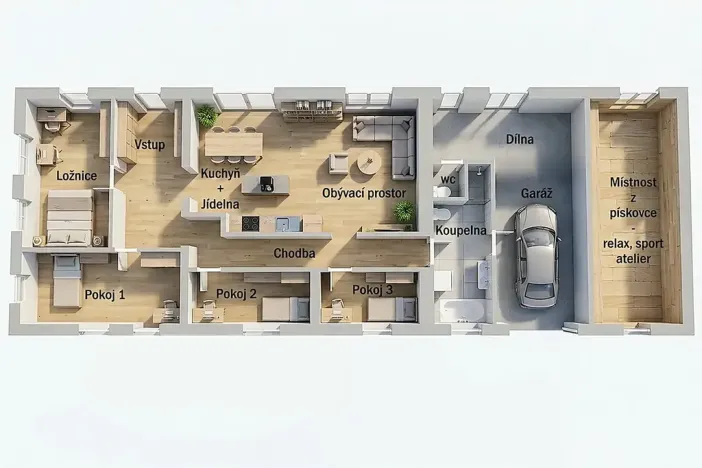 Prodej rodinného domu, Jičíněves, 170 m2