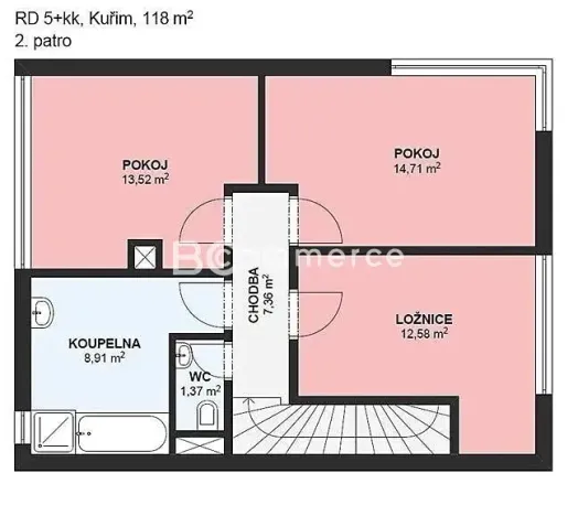 Pronájem rodinného domu, Kuřim, Rozdělovací, 160 m2