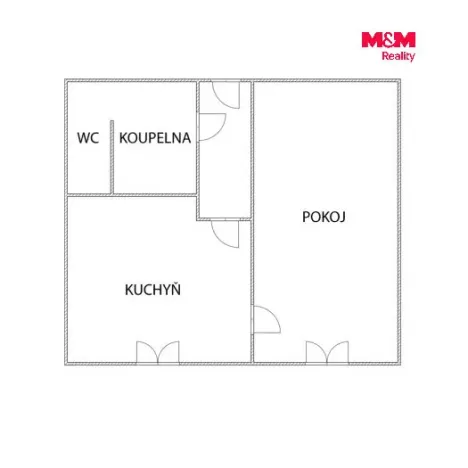 Prodej bytu 1+1, Ústí nad Labem - Mojžíř, Jindřicha Plachty, 35 m2