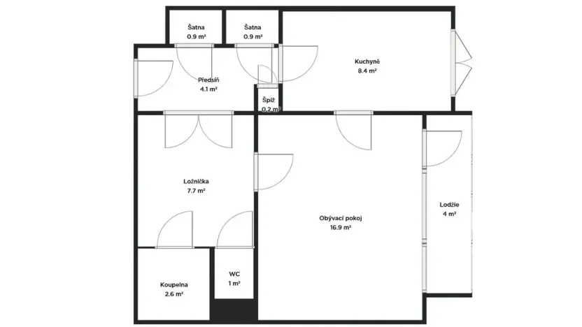 Prodej bytu 1+1, Brno - Bohunice, Švermova, 42 m2