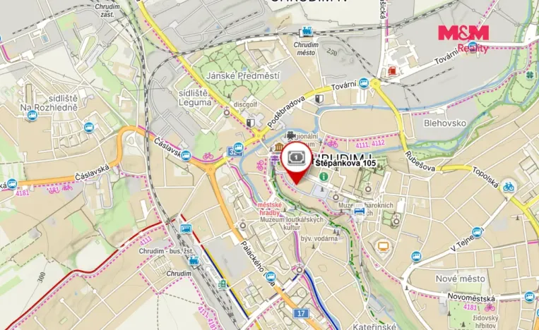 Pronájem bytu 2+kk, Chrudim - Chrudim I, Štěpánkova, 50 m2