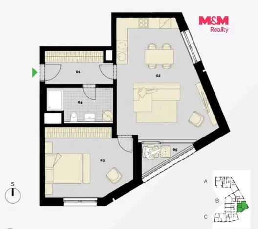 Prodej bytu 2+kk, Praha - Střížkov, Střížkovská, 70 m2