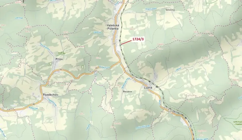 Dražba zahrady, Valašská Polanka, 921 m2