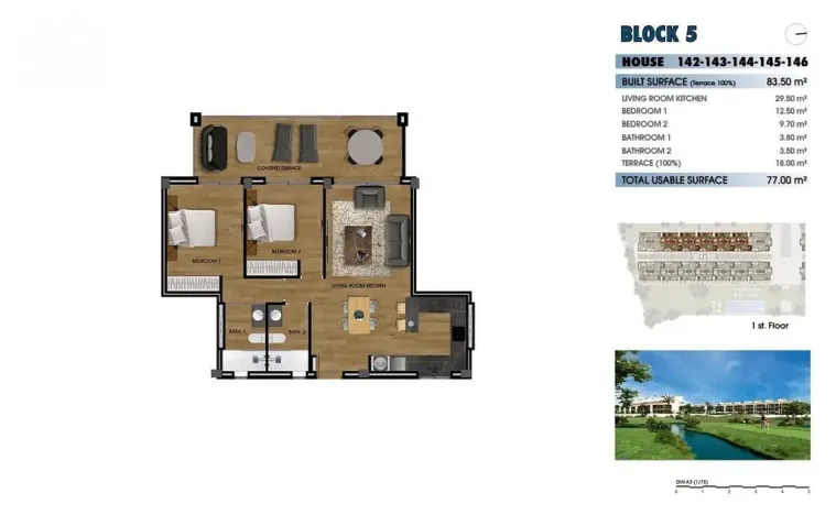 Prodej bytu 3+kk, Los Alcazares, Murcia, Španělsko, 83 m2
