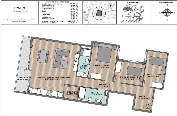 Prodej bytu 4+kk, Algorfa, Alicante, Španělsko, 84 m2