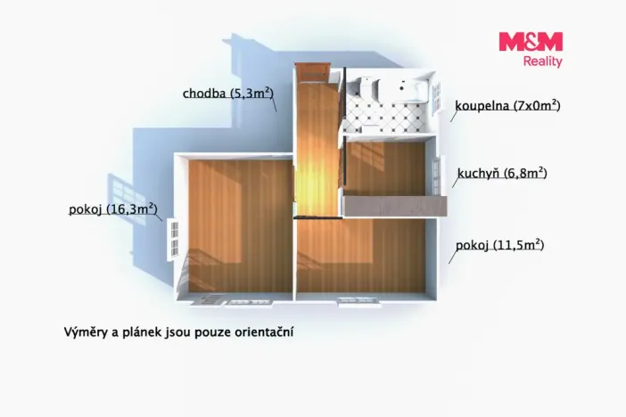 Prodej bytu 2+1, Karlovy Vary - Bohatice, Na Výšině, 45 m2