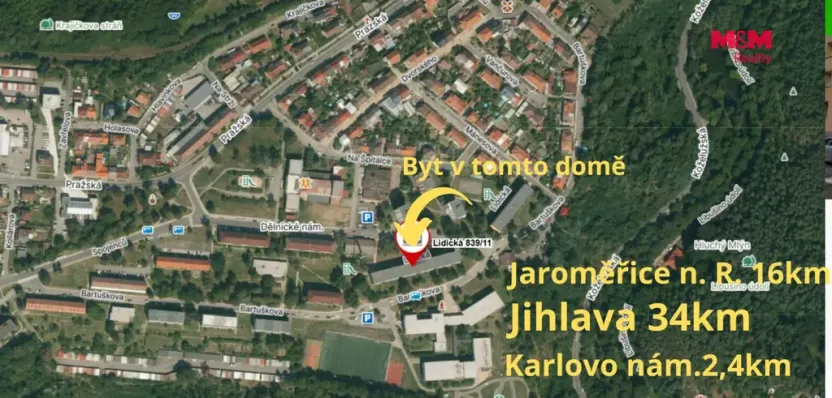 Prodej bytu 3+kk, Třebíč - Borovina, Lidická, 62 m2