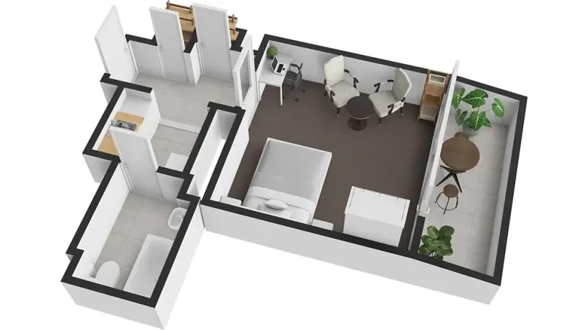 Prodej bytu 1+kk, Praha - Nusle, 5. května, 46 m2