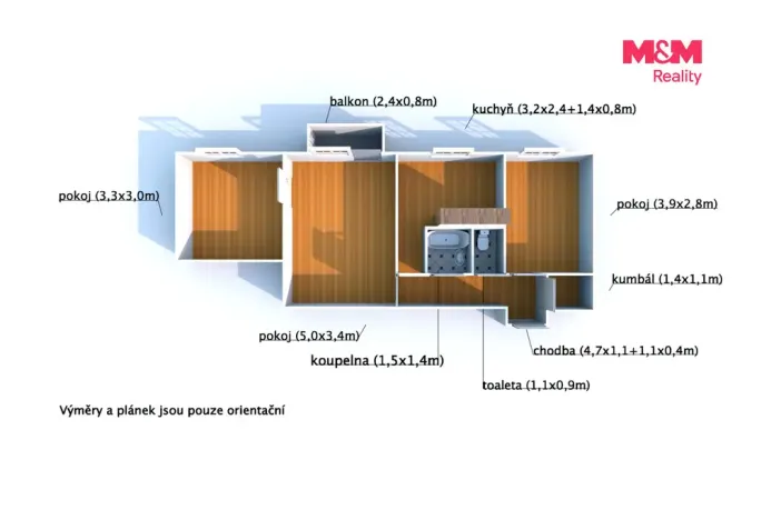 Prodej bytu 3+1, Nýrsko, Sídliště I, 56 m2