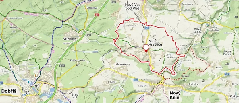 Prodej pozemku pro bydlení, Malá Hraštice, 1500 m2