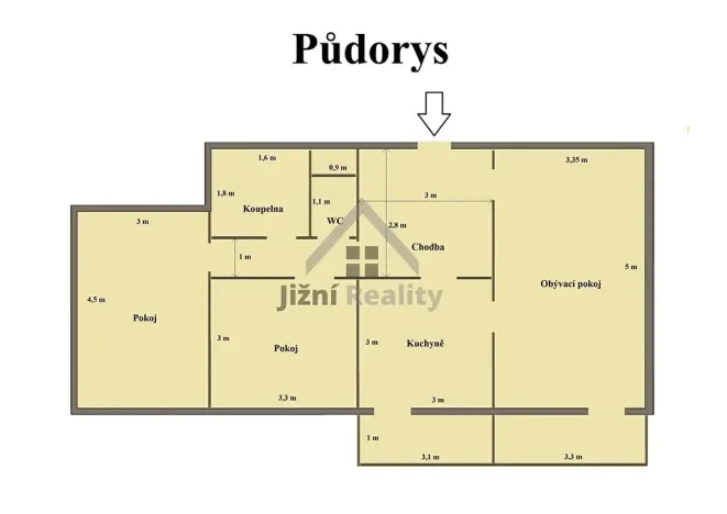 Prodej bytu 3+1, Benešov nad Černou, 85 m2