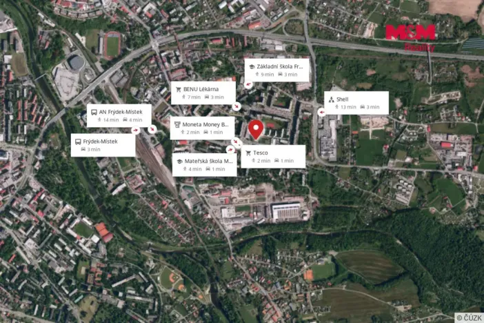 Prodej bytu 3+1, Frýdek-Místek - Frýdek, M. Chasáka, 74 m2