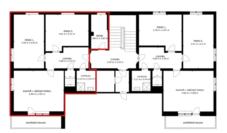 Prodej bytu 3+kk, Jablonec nad Nisou, Zemědělská, 93 m2