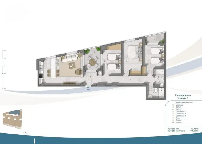 Prodej bytu 4+kk, San Pedro del Pinatar, Murcia, Španělsko, 102 m2