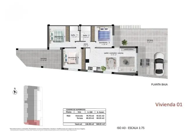 Prodej rodinného domu, Pilar de La Horadada, Alicante, Španělsko, 92 m2