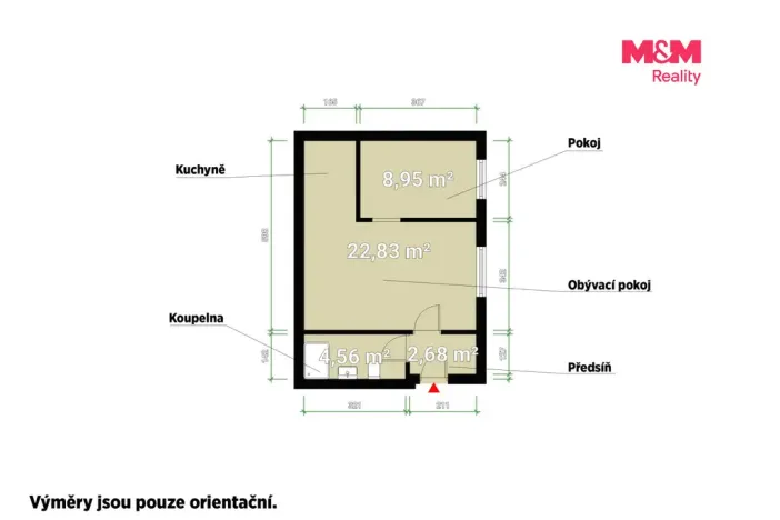 Pronájem bytu 2+kk, Tlučná, Tlučenská kolonie, 41 m2