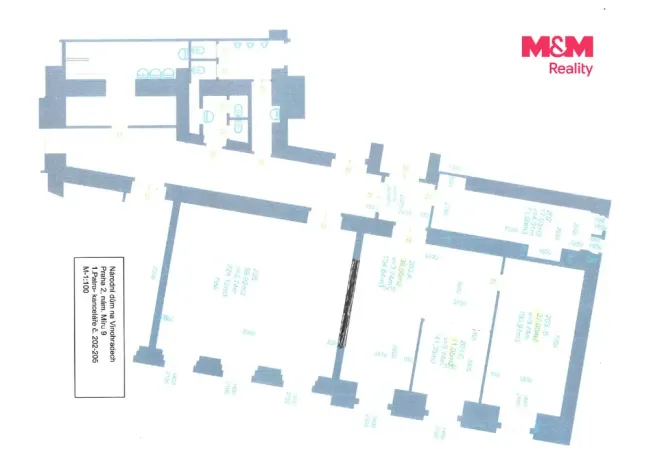 Pronájem kanceláře, Praha - Vinohrady, náměstí Míru, 74 m2