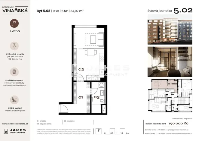 Prodej bytu 1+kk, Praha, 35 m2