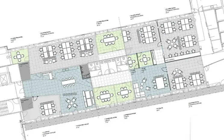 Pronájem kanceláře, Praha - Karlín, Rohanské nábřeží, 614 m2
