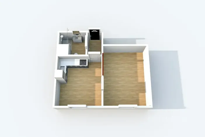 Pronájem bytu 1+1, Děčín, Oblouková, 35 m2