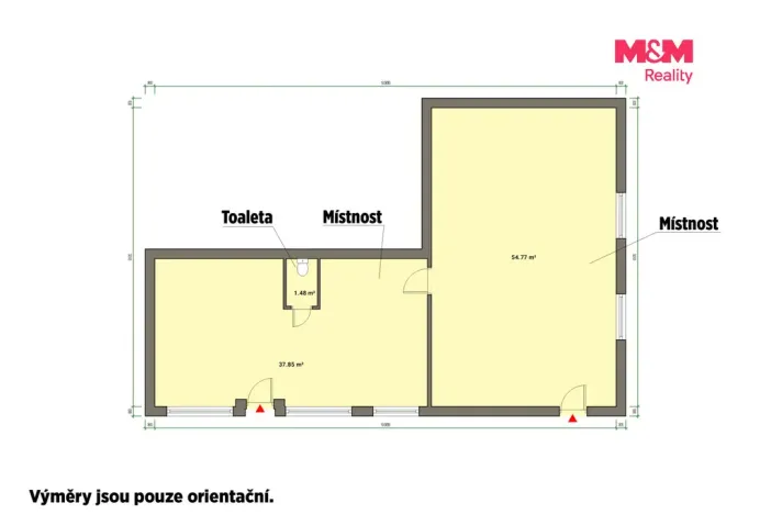 Prodej obchodního prostoru, Aš, Nádražní, 94 m2