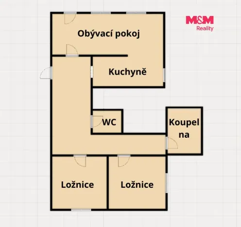 Pronájem bytu 3+kk, Břežany II, 74 m2