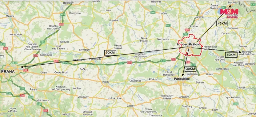 Pronájem bytu 2+kk, Hradec Králové - Nový Hradec Králové, Durychova, 49 m2