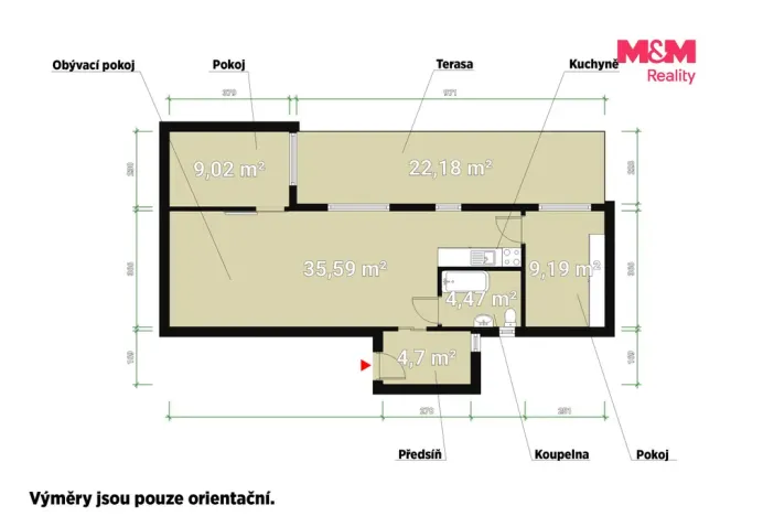 Pronájem rodinného domu, Kyšice, 64 m2