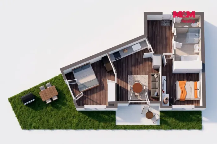 Prodej bytu 3+kk, Karlovy Vary - Drahovice, Mattoniho nábřeží, 66 m2