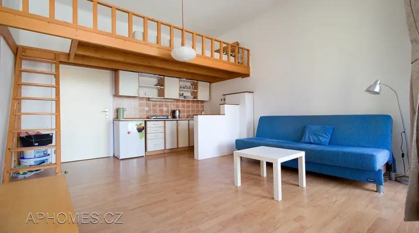 Pronájem bytu 1+kk, Praha - Smíchov, Jindřicha Plachty, 26 m2