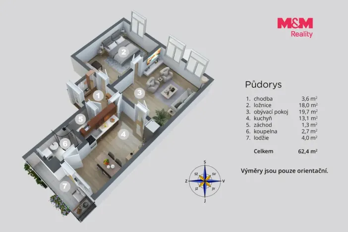 Prodej bytu 2+1, Děčín - Děčín IV-Podmokly, Divišova, 52 m2