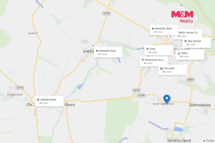 Prodej pozemku pro bydlení, Ostroměř - Nové Smrkovice, 785 m2