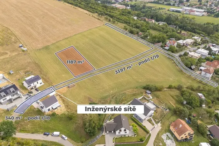 Prodej pozemku pro bydlení, Zlín, 1187 m2