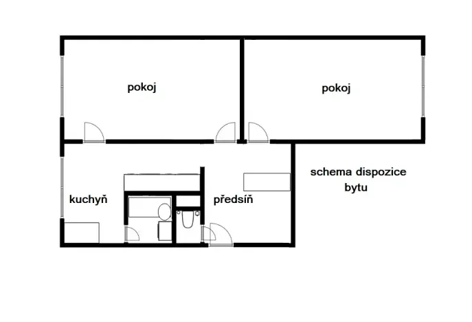 Prodej bytu 2+1, Jičín, Nám. V. Čtvrtka, 68 m2