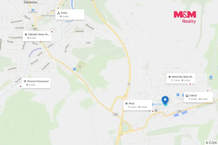 Prodej pozemku pro bydlení, Mrač, 1129 m2