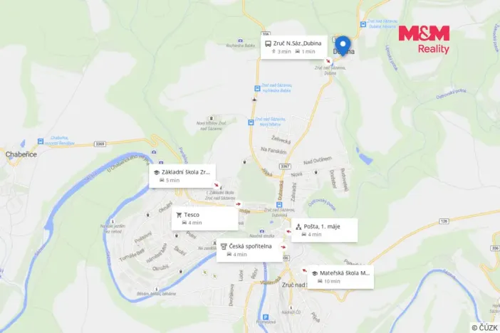 Prodej chalupy, Zruč nad Sázavou - Dubina, 60 m2