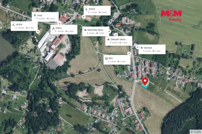 Prodej pozemku pro bydlení, Vítězná - Kocléřov, 1102 m2