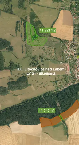 Prodej louky, Prackovice nad Labem, 85968 m2