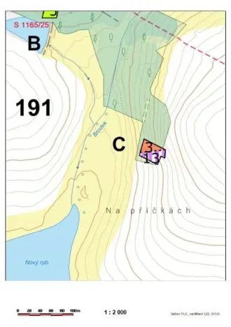 Prodej lesa, Žirovnice, 1258 m2