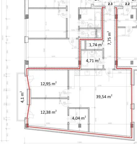 Pronájem bytu 3+kk, Praha - Krč, Dolnokrčská, 83 m2
