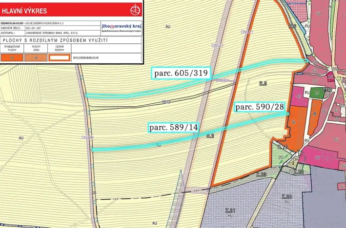 Prodej pozemku pro bydlení, Kyjov, 14450 m2