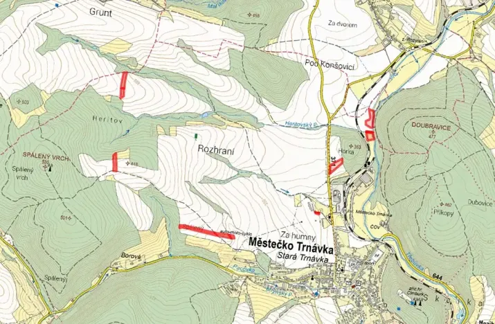 Prodej pole, Městečko Trnávka, 37637 m2