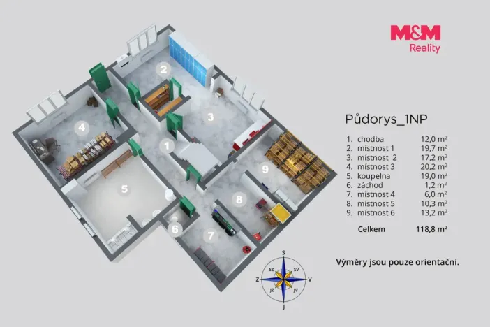 Prodej obchodního prostoru, Ústí nad Labem - Neštěmice, Veslařská, 240 m2